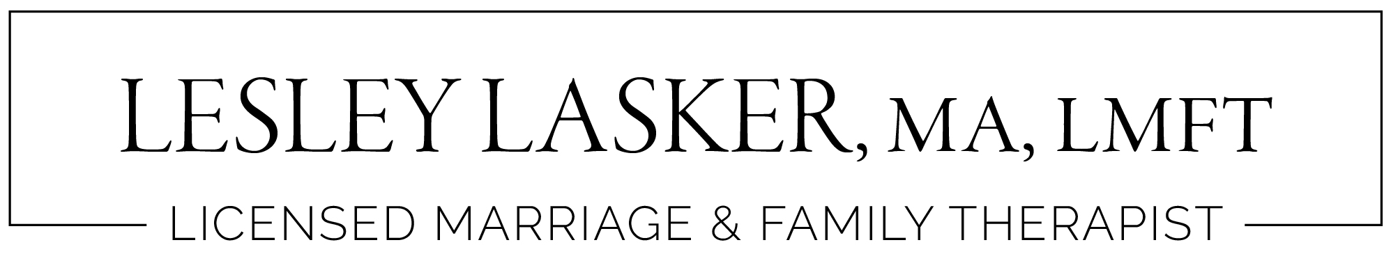Lesley Lasker, Marriage & Family Therapist